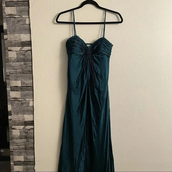 laundry by design satin ruched chest maxi dress - Picture 5 of 14